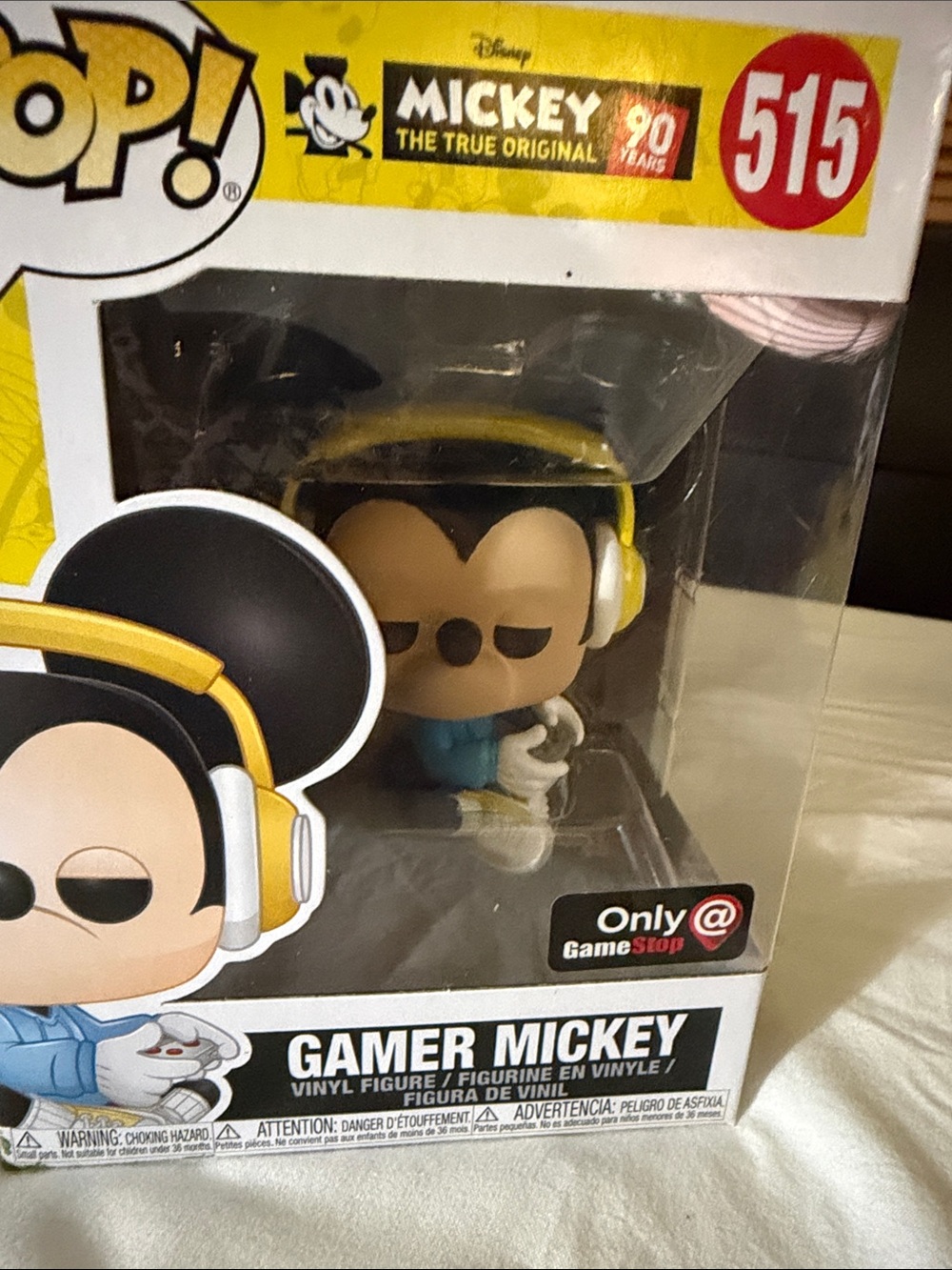 Funko Gamer Mickey Vinyl Figure with Yellow and Black Headphones
